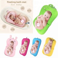 Soft Baby Cute Bath Cushion Newborn Bath Anti-Slip Cushion Seat Infant Lounger Air Floating Bather Bathtub Sponge Pad for Safty